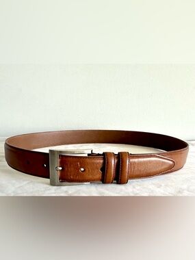 Allen Edmonds Brown Leather Belt – Handcrafted USA – Size 36 (91 cm) –